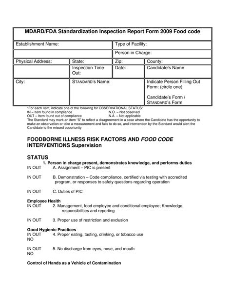 michigan fda inspections training|MDARD .